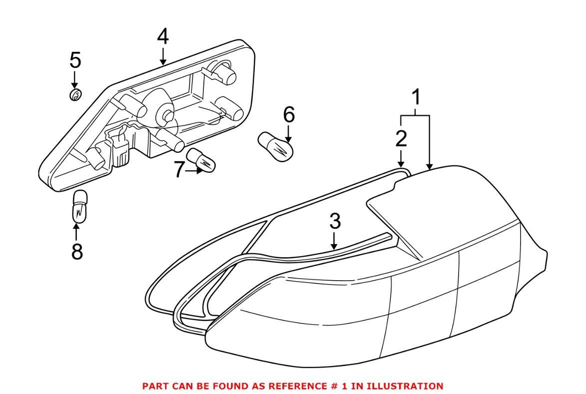 Tail Light Assembly - Passenger Side